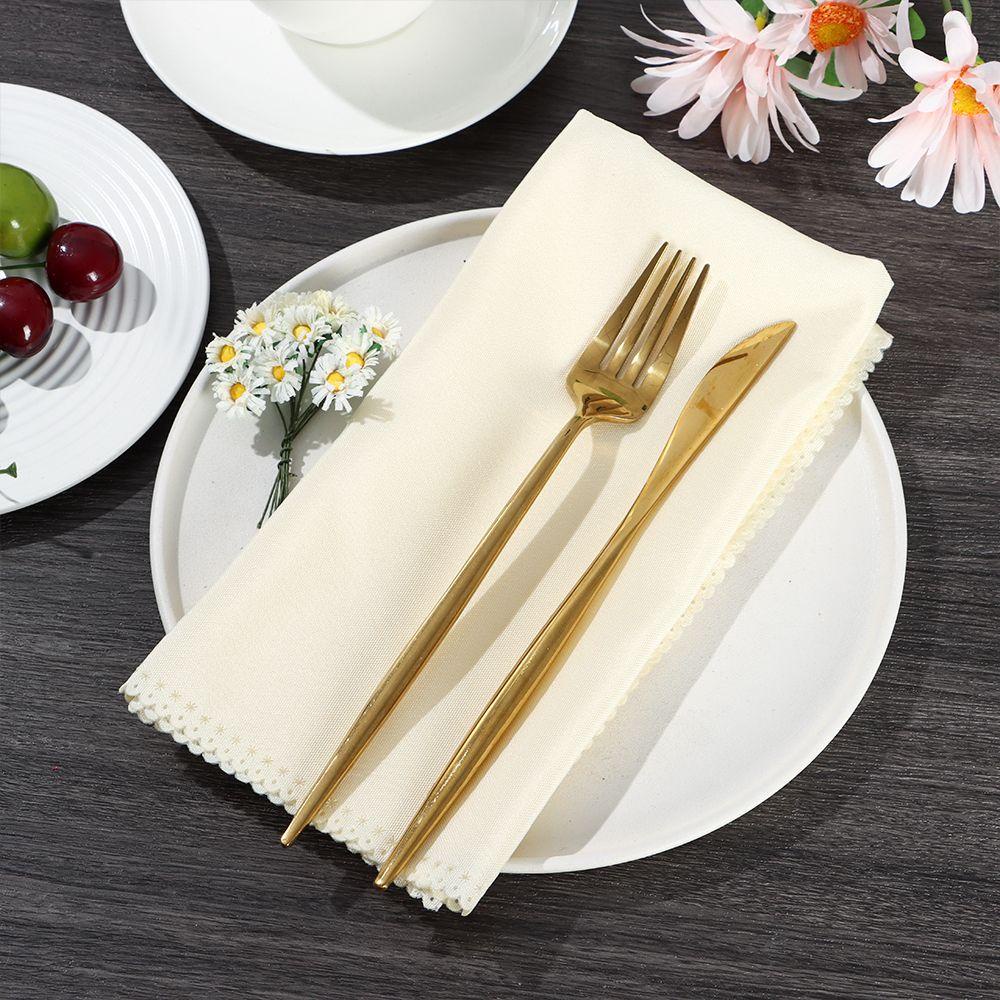 LANSEL Khăn Trải Bàn Bằng Vải Lanh Dễ Giặt Tẩy Tiện Dụng