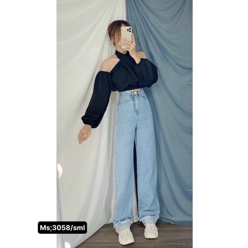 [Size 30~35] Quần Suông Dài LẬT LAI Bigsize Nam/Nữ - Ống Rộng BASIC ĐẬM/NHẠT - Lưng Siêu Cao