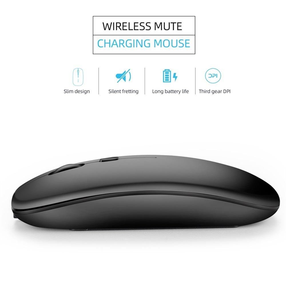 Chuột không dây văn phòng M90 2 trong 1 hỗ trợ kết nối Bluetooth và Usb 2.4G - Wireless Mouse M90