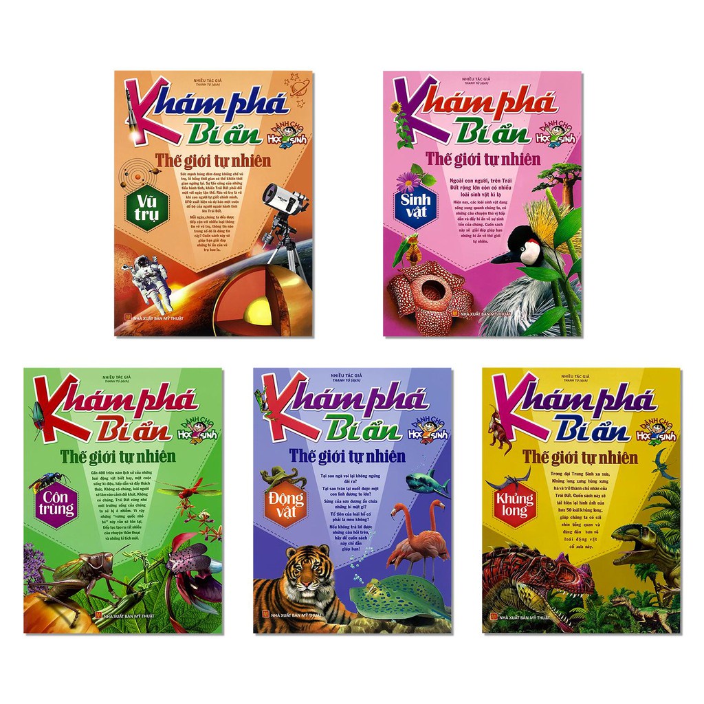 Sách: Khám Phá Bí ẩn Thế Giới Tự Nhiên - Dành Cho Học Sinh ( Hộp 5 cuốn) - TSTH