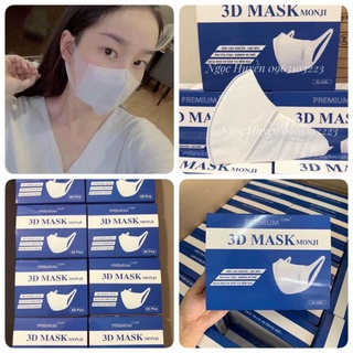 [Bạn mới nhập COSHBM -50% đơn 0Đ] Khẩu trang 3D mask An công nghệ Nhật giúp chống bụi vi khuẩn hiệu quả hộp 50 cái