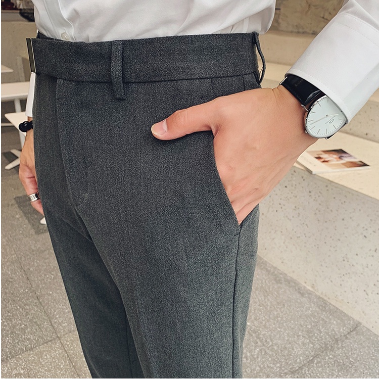 Quần Âu Nam Cap Cao Ống Côn ,dáng slimfit Hàn Quốc, quần tây nam cao cấp vải mềm mịn dày dặn DT_Limited