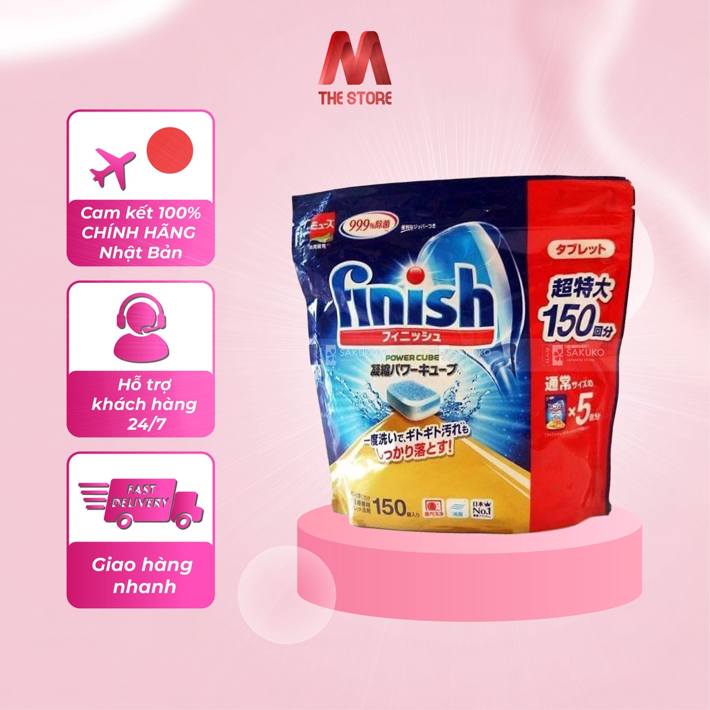 Viên rửa bát Finish Power cube 150 viên