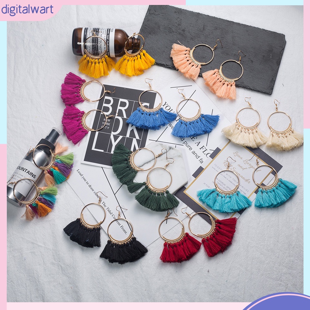 Hoa Tai Kim Loại Phong Cách Bohemia Thời Trang Cho Nữ