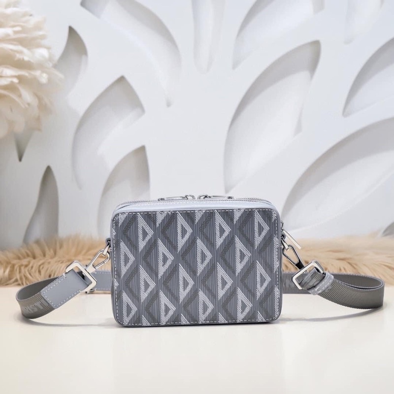 Túi Vuông Dio.rr đeo chéo vai-Vân chéo quả trám💥CHUẨN 1:1💥Túi da Dio.rr hộp vuông da thật nhập khẩu FULLBOX