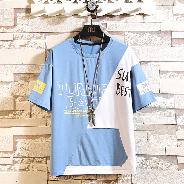 Bộ Quần Áo Thun Nam Thể Thao Mùa Hè Ngắn Tay TUNNEL  Kết Hợp Jogger Dài Bo Gấu SET NAM 9000022