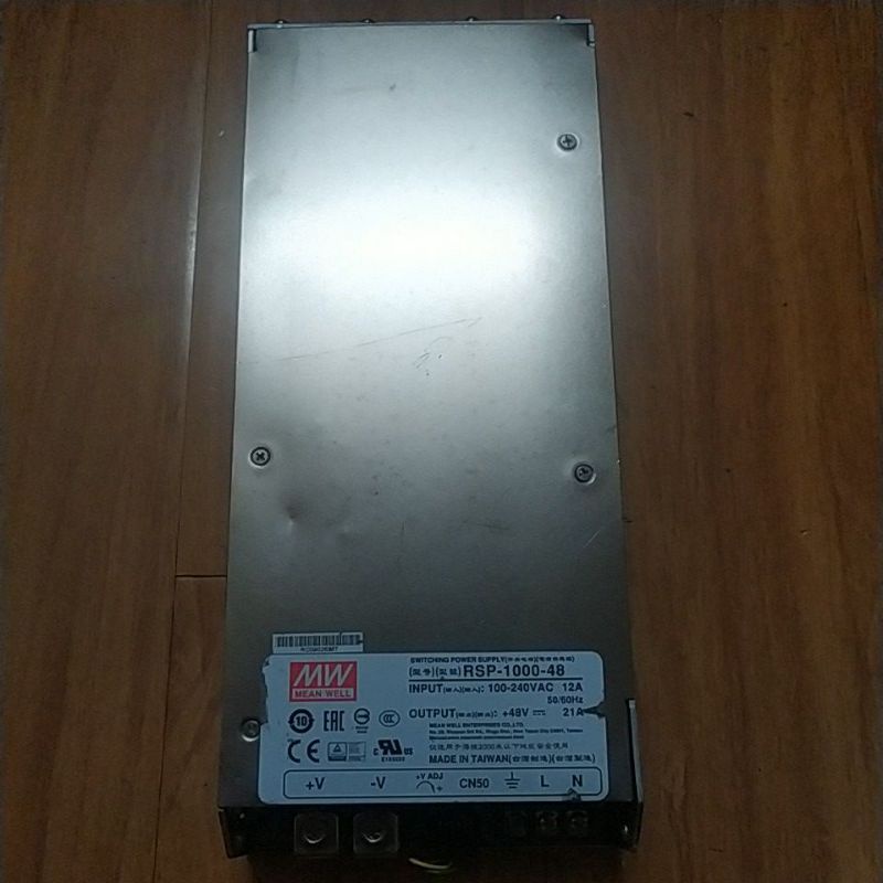 Nguồn Meanwell 48V RSP-1000-48 48V-21A, RSP-2000-48 48V-42A. Hàng cũ tháo máy tự động hoá.