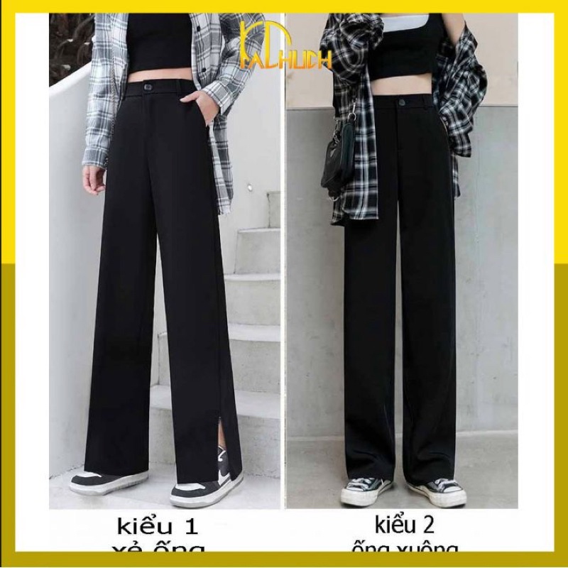 QUẦN ỐNG RỘNG KHOÁ KÉO CHÂN,MẶC ĐƯỢC 2 KIỂU