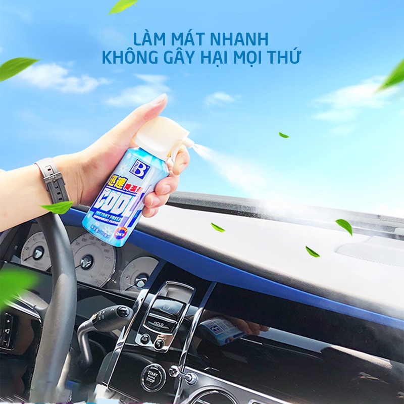Bình xịt làm lạnh khử mùi tức thời Botny Hando 180ml (Instant Freeze Cool)