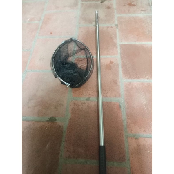 Vợt Cá Gấp Gọn Vành Tròn Inox 1 m 7- 2,1 m -2 m 5 Cực Rẻ