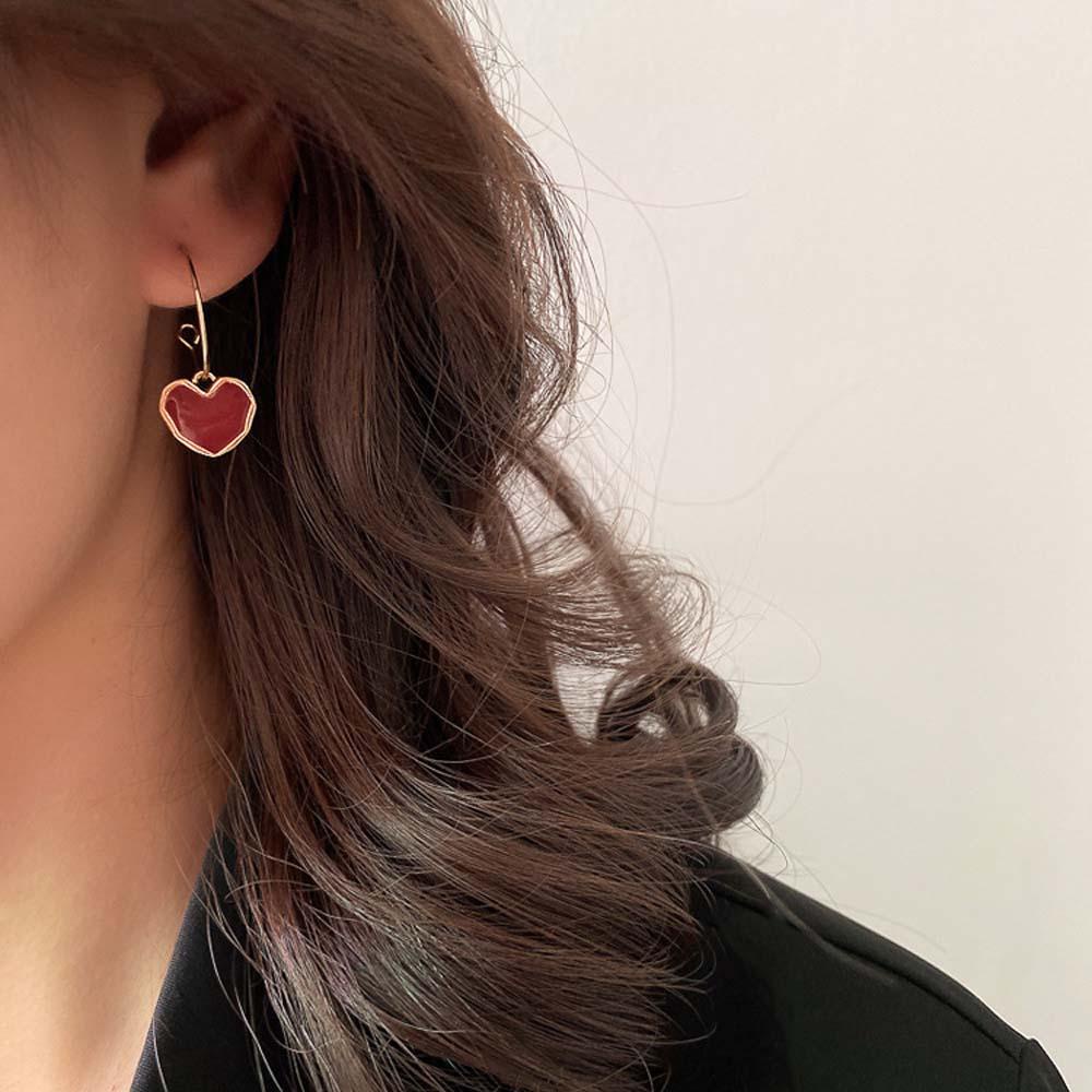 Khuyên Tai Dạng Móc Tráng Men Ngọt Ngào Thời Trang Hàn Quốc Cho Nữ BERNARDO