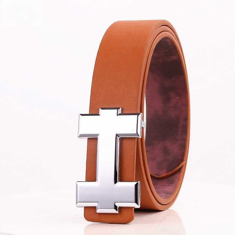 Thắt Lưng Da PU 3.3Cm Thiết Kế Sang Trọng Dành Cho Nam Và Nữ