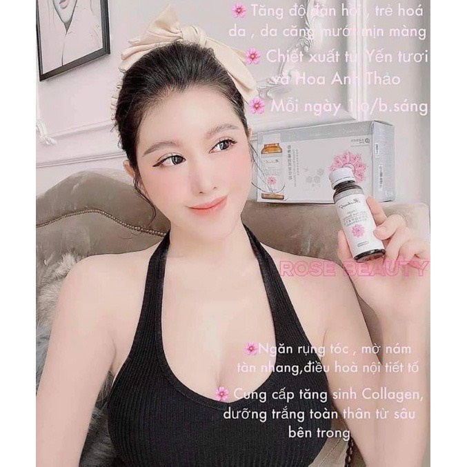 Nước uống Collagen Yến Trắng Da Rose Beauty