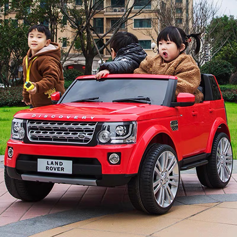 Ô tô xe điện điều khiển tự lái BABY-MART LAND ROVER BDM-0918 bánh hơi ghế da 4 động cơ (Đỏ-Trắng-Xanh-Đen)