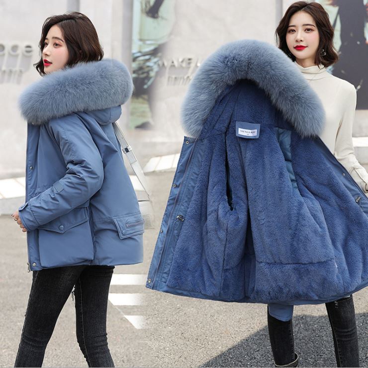 Áo khoác nữ Parka WOMENSTORY mũ lông dày lót nỉ  phong cách hàn quốc áo khoác mùa đông -HÀNG QUẢNG CHÂU LOẠI 1