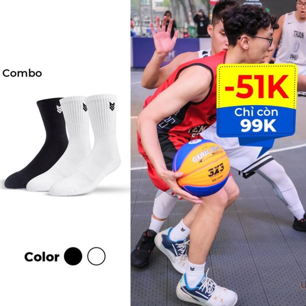 Tất Thể thao cao cấp Cotton Cổ cao Có đệm Chống hôi chân vớ bóng rổ bóng đá chạy bộ Gym.Tất Nike,Adidas,Puma,Mizuno.