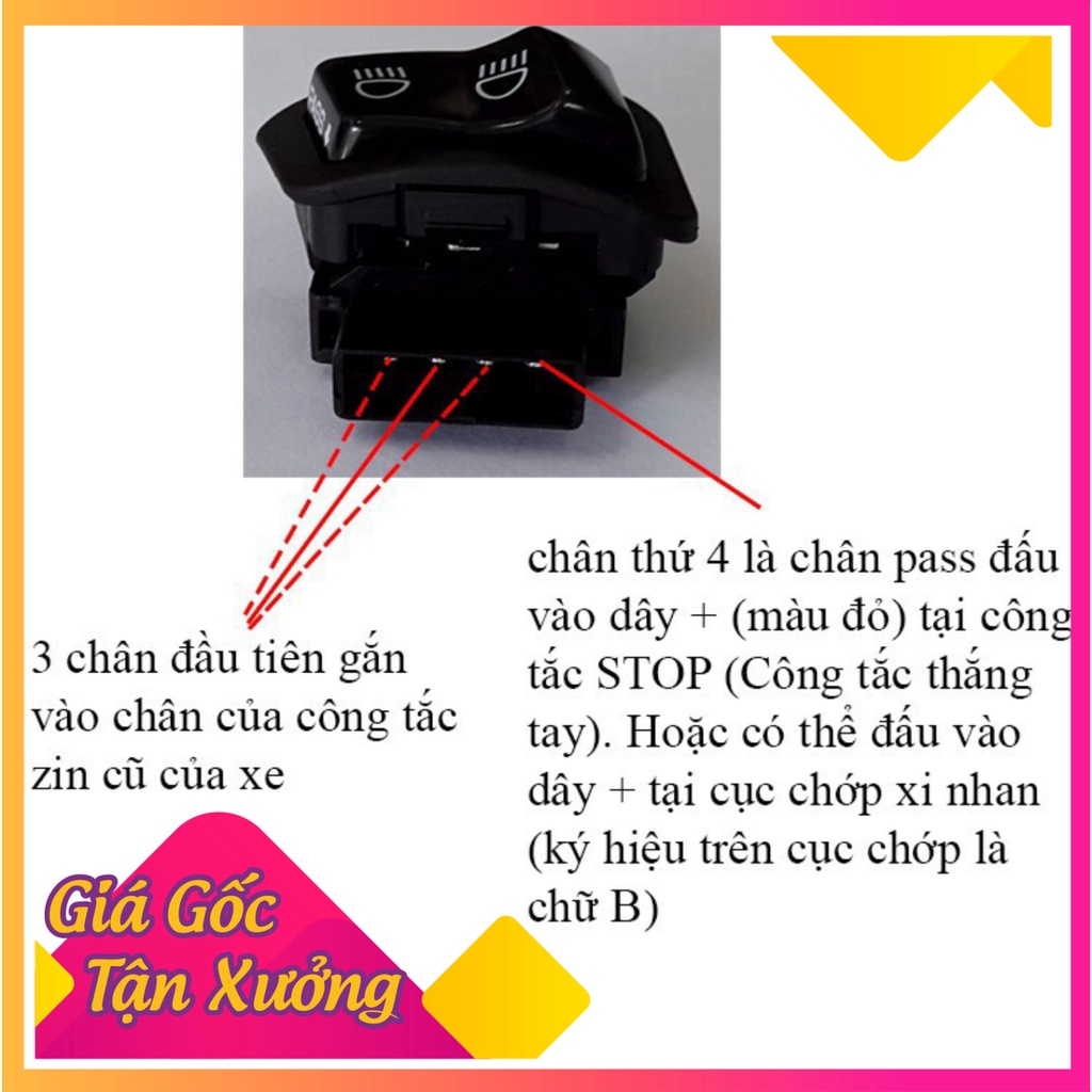 🥇 Công Tắc Passing SH Chính Hãng Honda ( tặng jack 4 chân - Chế Passing Honda đời mới) 🥇 (Ảnh Sp thật)