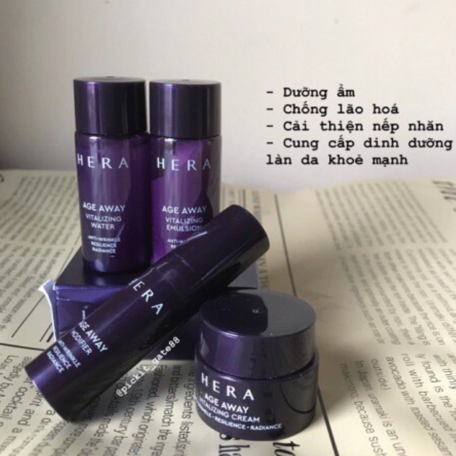 Bộ dưỡng da chống lão hoá Hera mini set Age Away