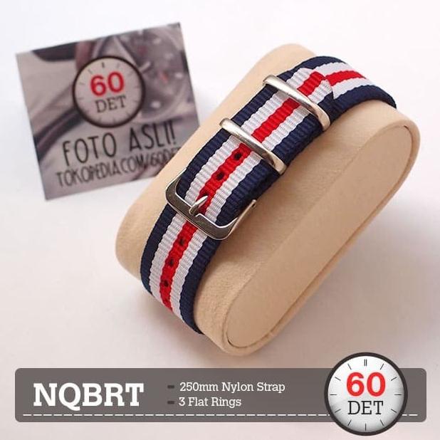 Dây Đồng Hồ Đeo Tay Thời Trang Bằng Vải Bạt Nilon Cao Cấp Nato 12mm 14mm 16mm NQBRT Mã 49