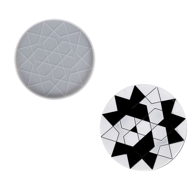 Sa Khuôn Silicone Làm Đế Lót Ly Họa Tiết Sọc DIY