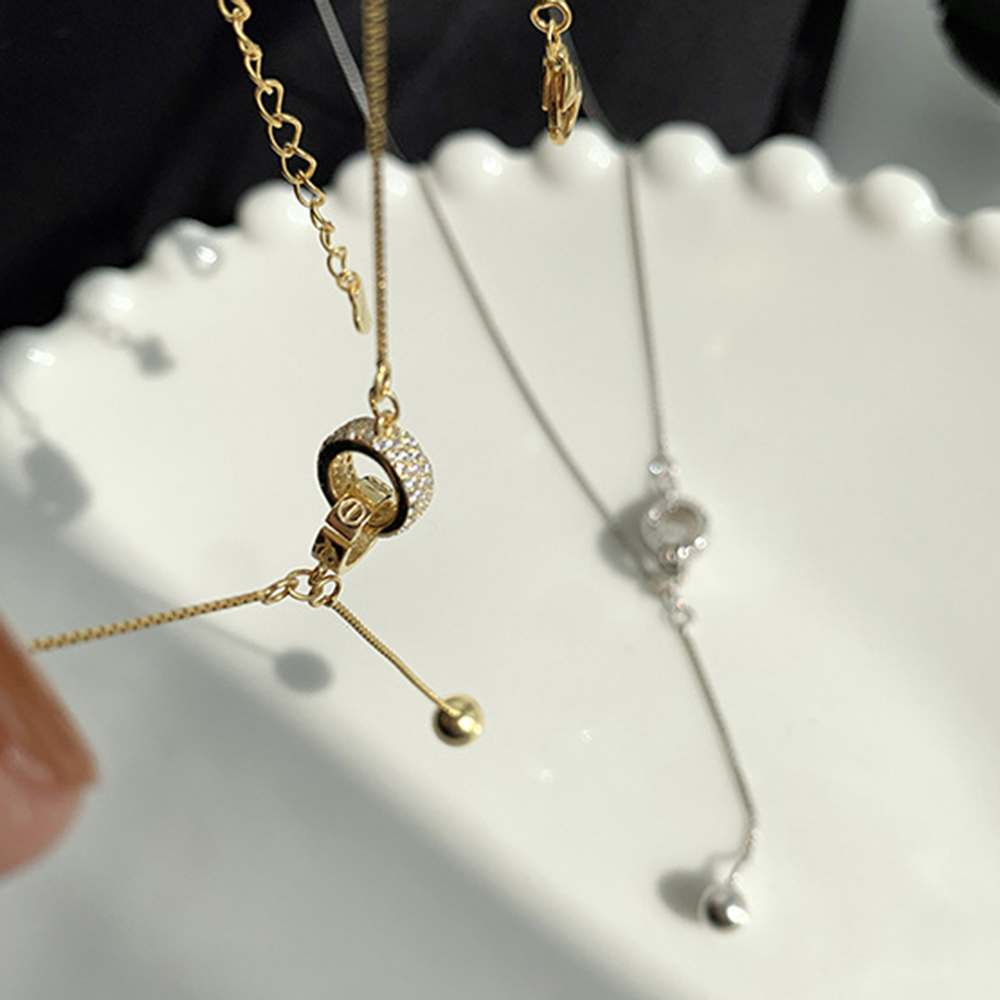 vòng cổ Hợp Kim Mặt Tròn Phong Cách Hàn Quốc Cho Nữ