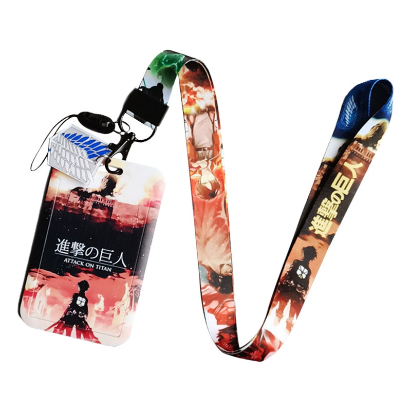 Dây Đeo Thẻ Id / Usb In Hình Anime Attack On Titan Ốp