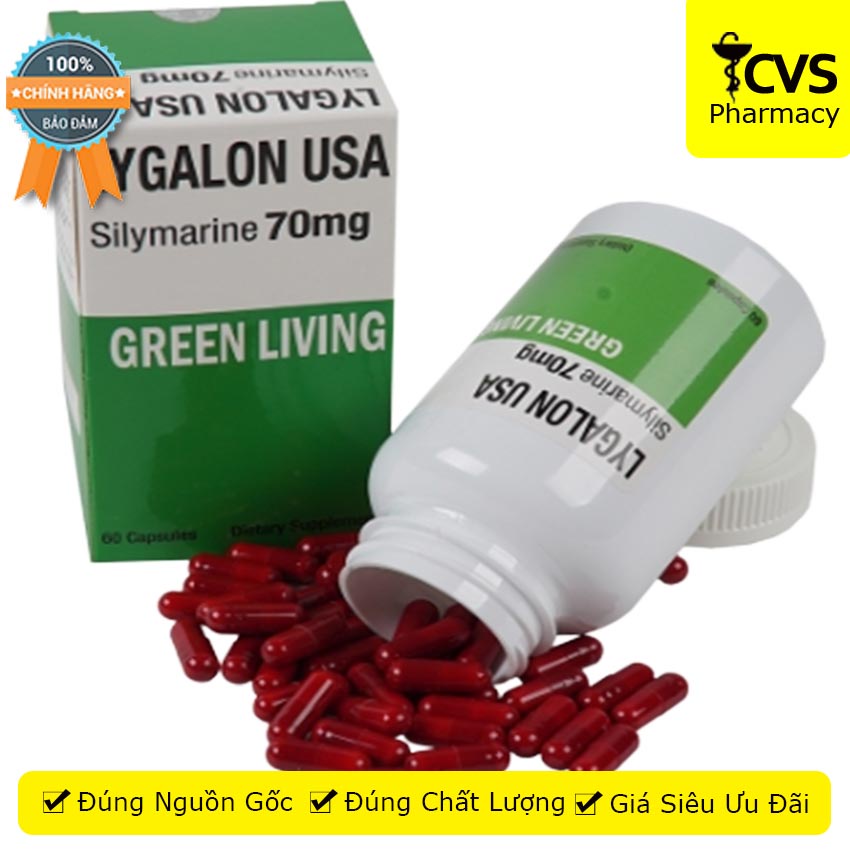 LYGALON Plus Green Living hỗ trợ tăng cường chức năng gan 60v , Cvspharmacy