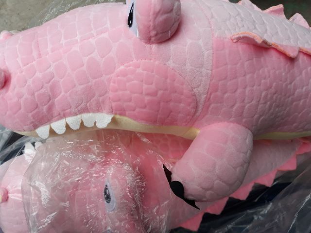 Cá sấu hồng dài 50cm nhồi bông cao cấp mềm mịn