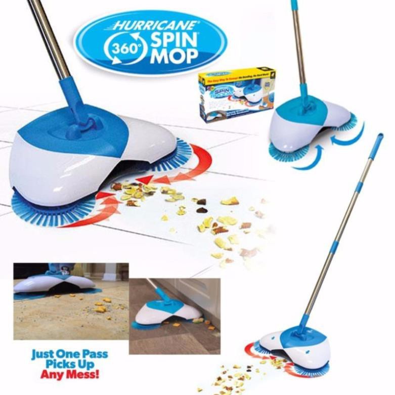 Chổi hút bụi, quét nhà thông minh xoay 360 độ cao cấp SPIN BROOM