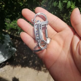 Móc khóa inox lục bình