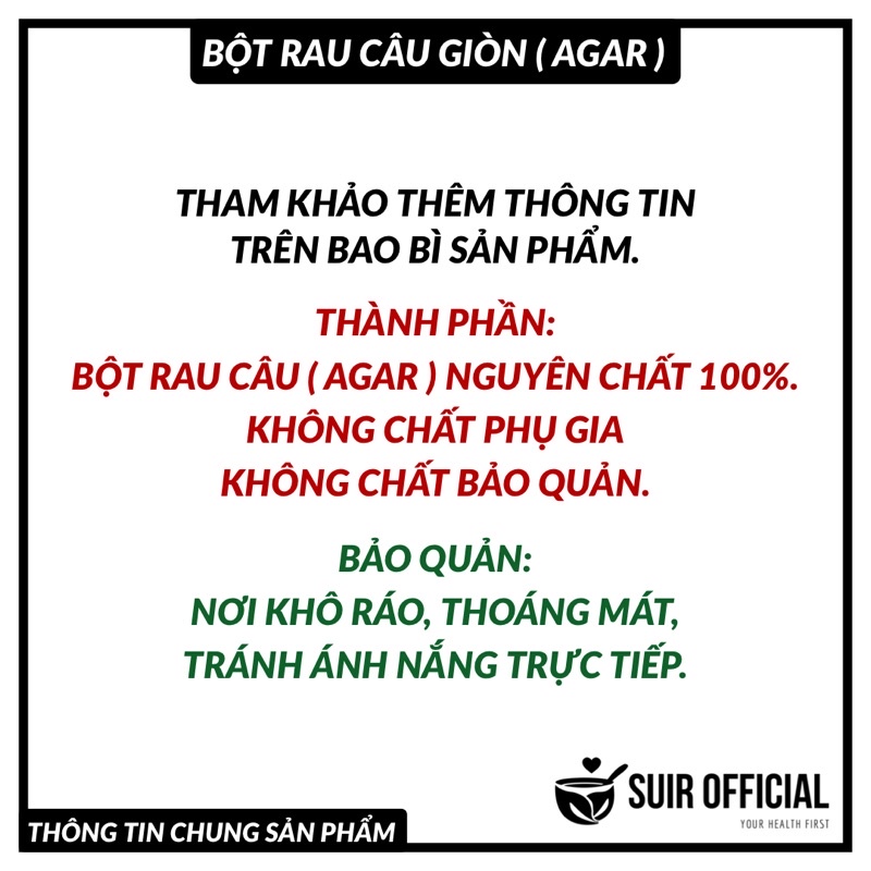 Bột Rau Câu Giòn  / Mỹ Hoà / Hải Long / Việt Xô / Hiệp Long / Duy Mai / Gói  & Gói  / Chính Hãng