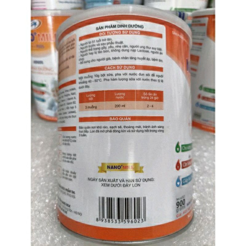 SỮA CANXI NANO MILK 900G/HSD 2024