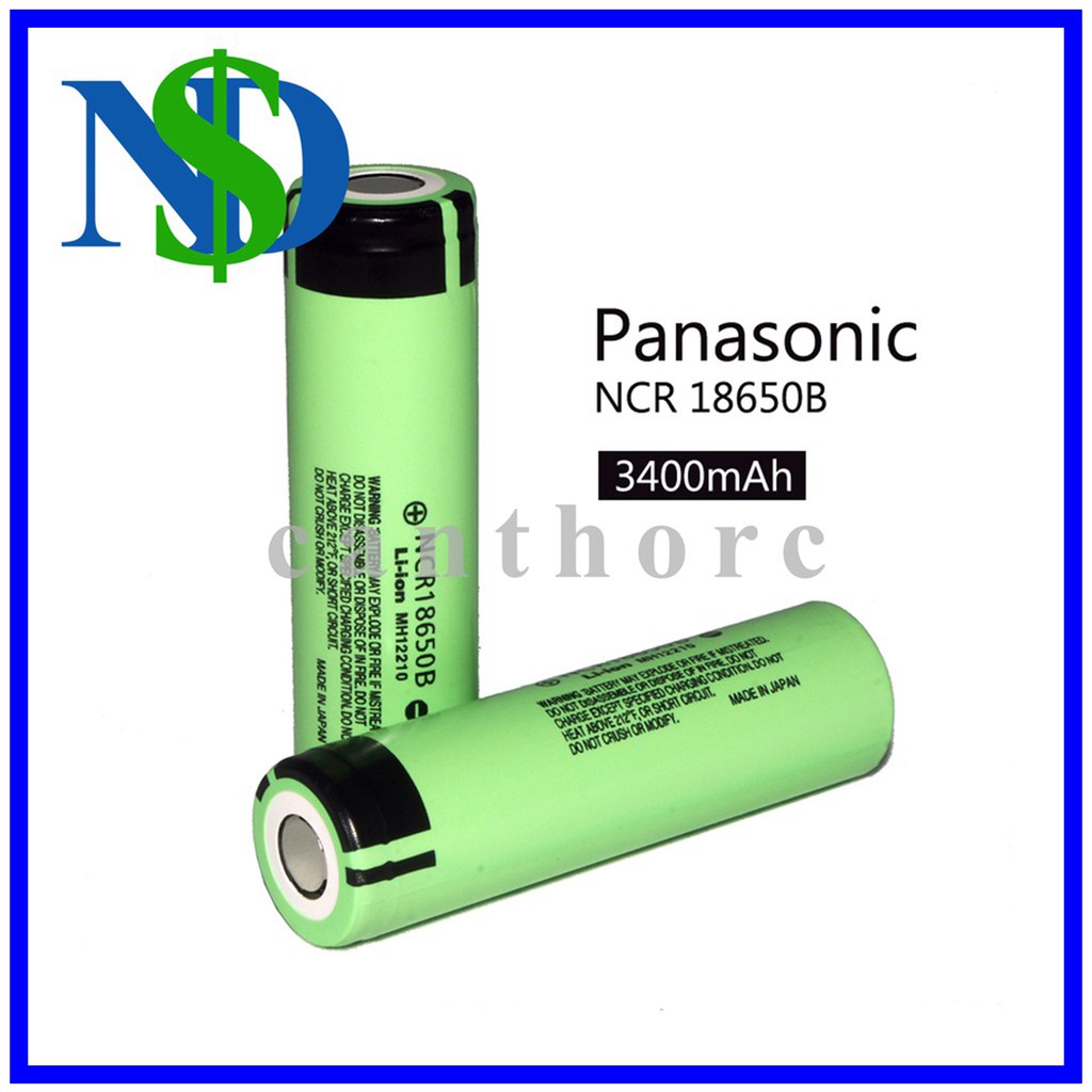 [Xã kho] Pin li-ion Panasonic 18650 5A 3400mah lion cho tx, rx, servo, xe arduino