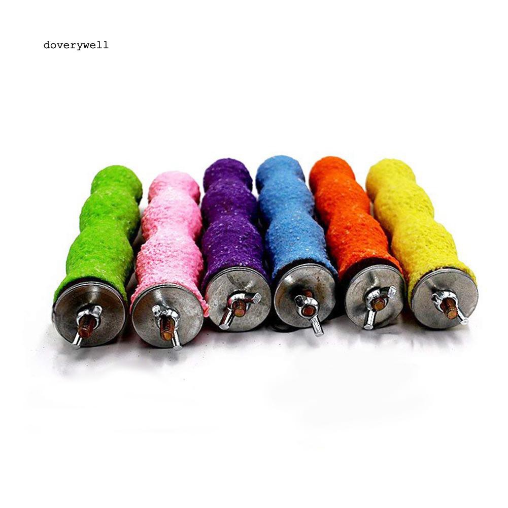 Thanh đứng đồ chơi nhai gặm kiêm mài móng cho chim vẹt độc đáo