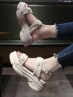 Sandal đế độn cực xinh có clip thật