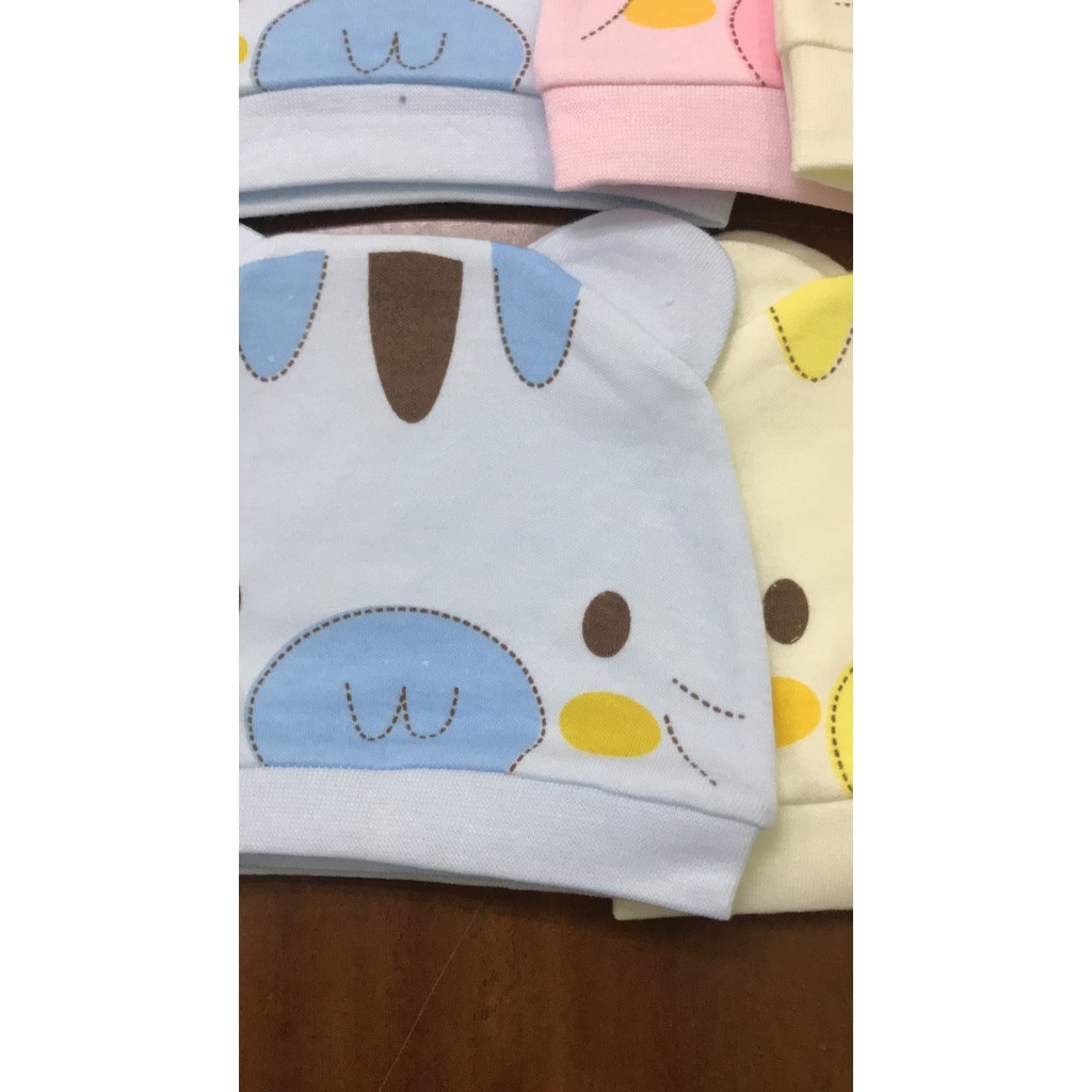 MŨ SƠ SINH ⚡️FREESHIP⚡️ Mũ Cotton Sơ Sinh Cho Bé Hàng Cao Cấp