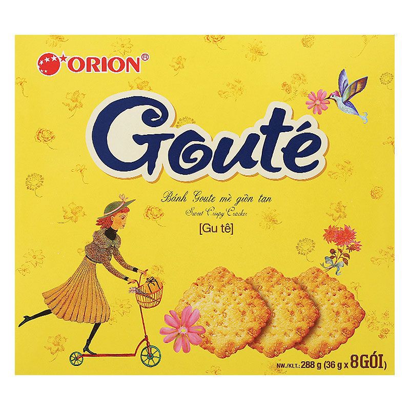 Bánh Quy Mè Goute 288G (36G x 8 Gói)