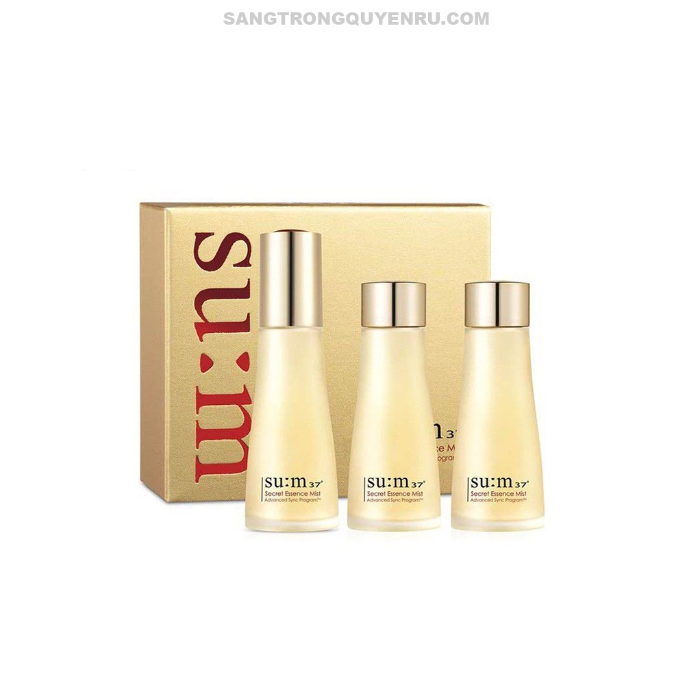 Set Xịt Khoáng Nước Thần Cải Thiện Da Su:m37 Secret Essence Mist Special Set 3 Sản Phẩm Hộp Thiếc