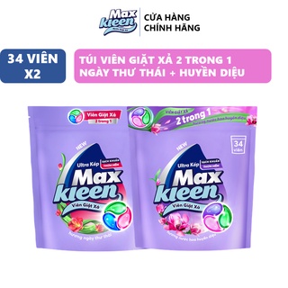 Combo 2 Túi Viên Giặt Xả MaxKleen Hương Ngày Thư Thái + Nước Hoa Huyền