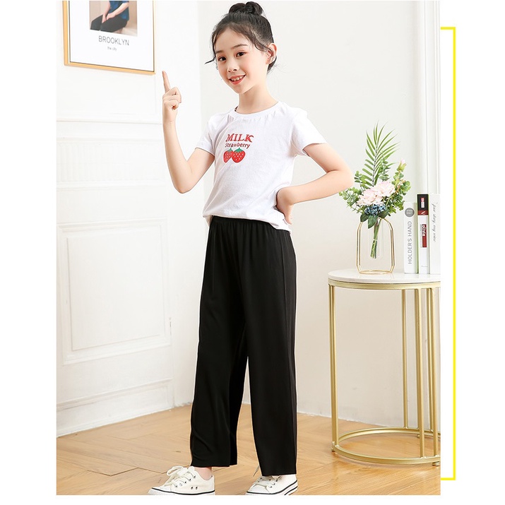 [SALE] QT2⚡Size100-150 (9-35kg)⚡Quần thun lạnh bé gái⚡Thời trang trẻ Em hàng quảng châu freeship