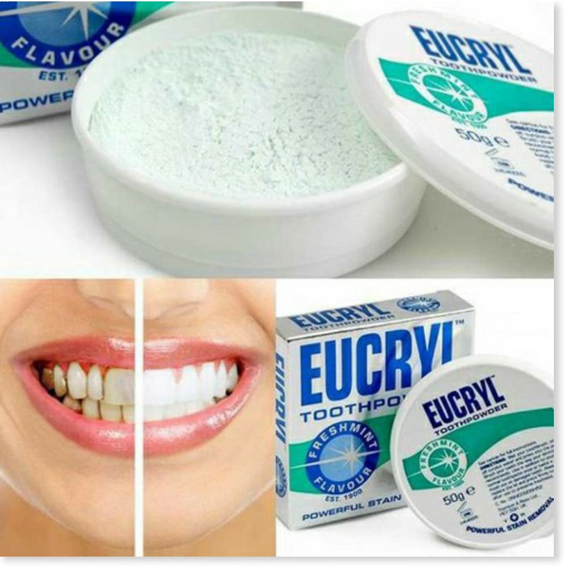 Bột Tẩy Trắng Răng Eucryl Toothpowder Powerful Stain Removal 50g