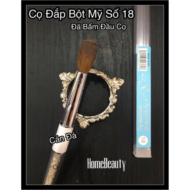 Cọ Đắp Bột Mỹ Số 18 ( Đã Bấm Đầu Cọ)
