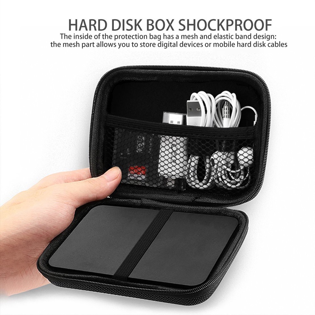 Túi Đựng Ổ Cứng Di Động Chống Sốc 2.5 Inch | BigBuy360 - bigbuy360.vn