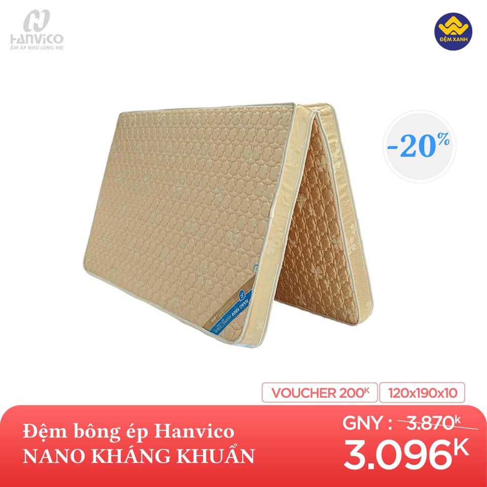 Đệm Havico bông ép, cao su, lò xo