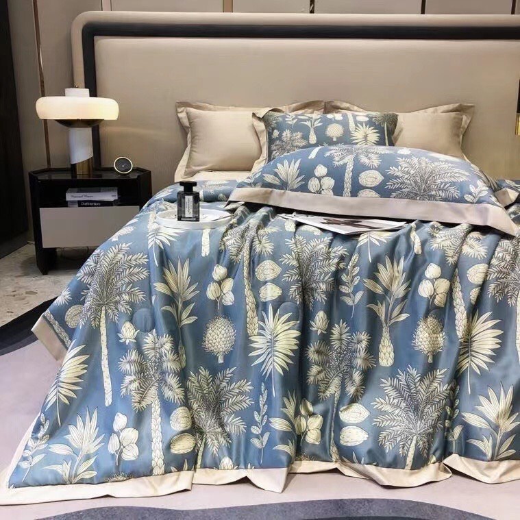 Chăn hè cotton tencel nhập khẩu, chăn mùa hè chần bông mỏng kích thước 2mx2m2 sẵn hàng-Liên Hương