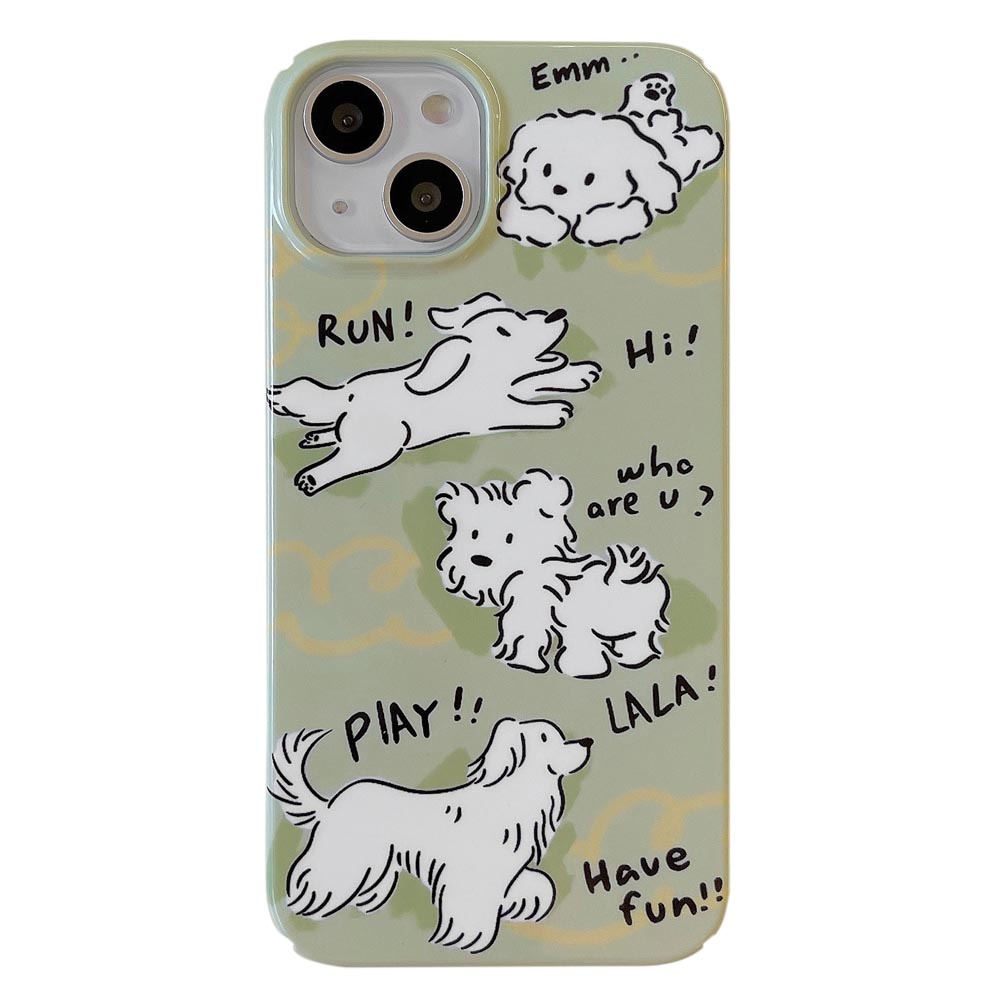 Ốp Điện Thoại Cứng Hình Chú Chó Cho IPhone X Xs XR XsMax 11 11ProMax 12 12Pro 12ProMax 13 13Pro 13ProMax 14 14Pro 14plus 14ProMax