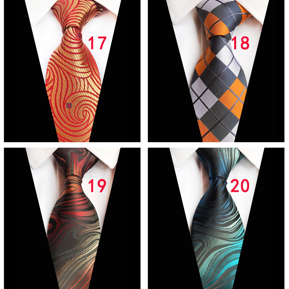 Cà Vạt Dệt Sọc Ca Rô Thời Trang Cá Tính Cho Nam 8cm 3.15 &quot;