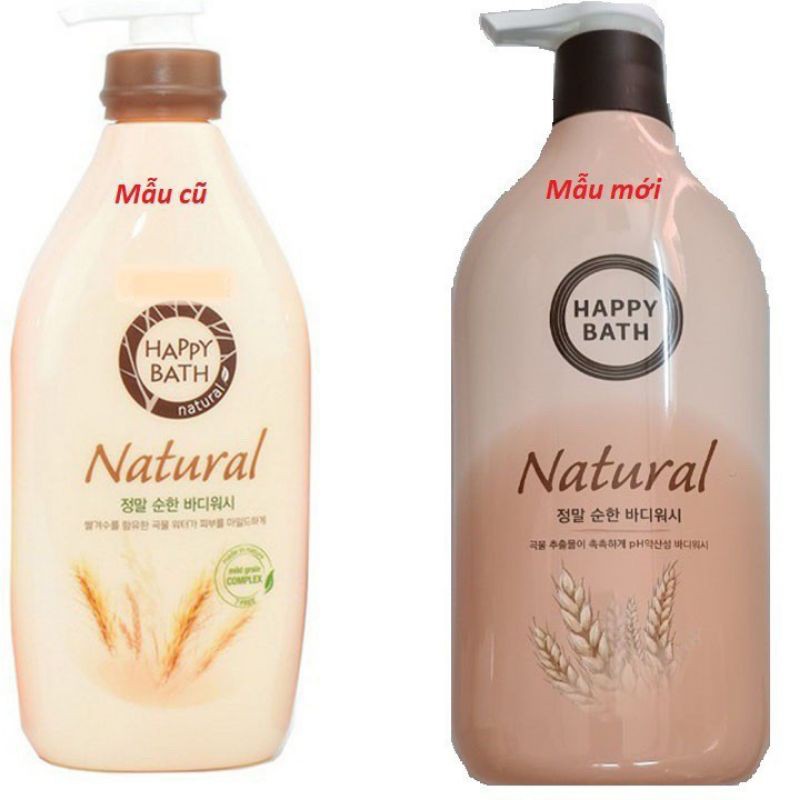 Sữa tắm Happy Bath Natural Real Mild Body Wash 900ml