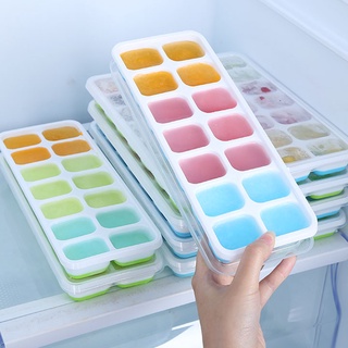 Khay Làm Đá Silicon 14 Ô Có Nắp FHT 【 T4 P27 A0 】