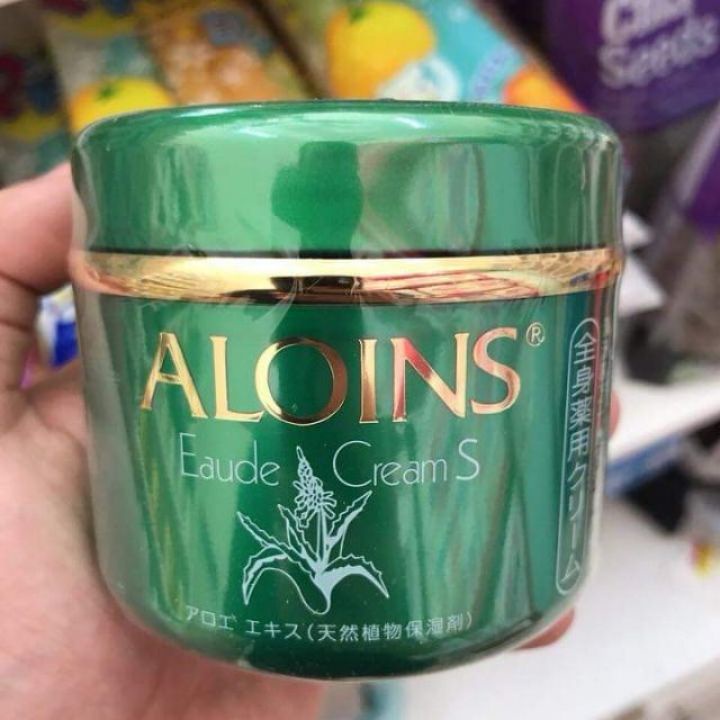 Kem lô hội Nhật Bản Aloins Eaude Cream S 185g, gel lô hội dưỡng ẩm toàn thân